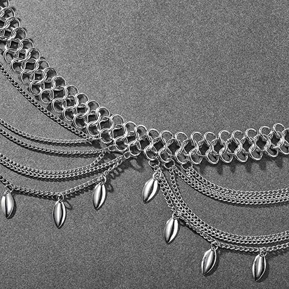 SEQUINS waist chain beach belly body chains fashion jewelry nightclub accessory - Picture 6 of 7